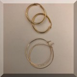 J19. Gold earrings.  